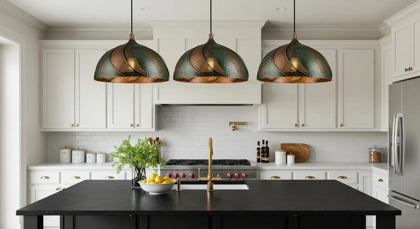 Handcrafted Hammered Ceiling Lamp