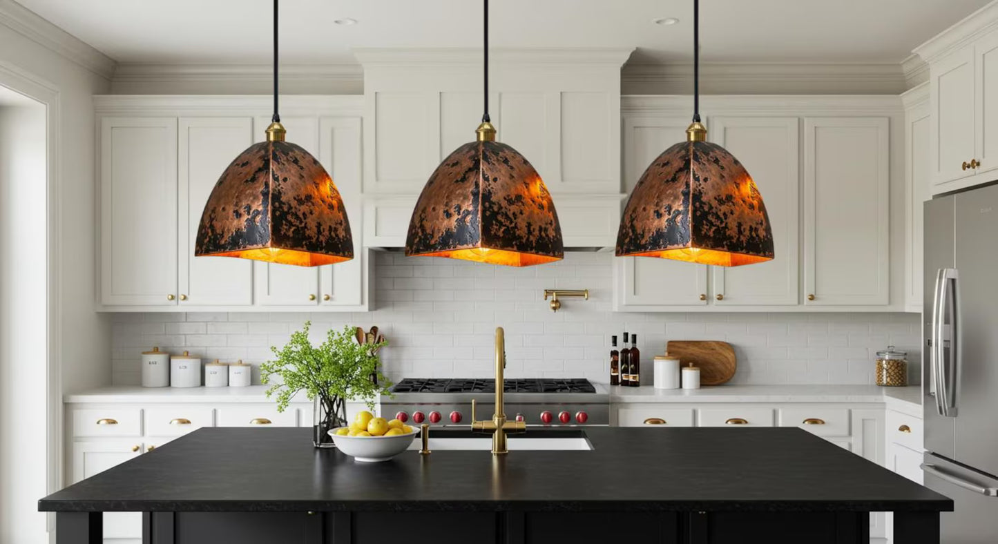 Rustic Industrial Kitchen Lighting